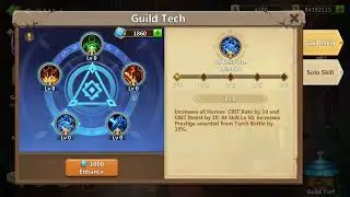 Castle Clash Event Guild Tech Remodeling
