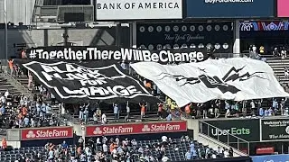 #nycfc supporter&rsquo;s section ✊🏼 #togethertherewillbechange #mls #juneteenth #shorts