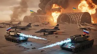 Unexpected Attack! 2 Russian Laser Tanks Crush Newly Landed NATO Fighters &ndash; ARMA 3