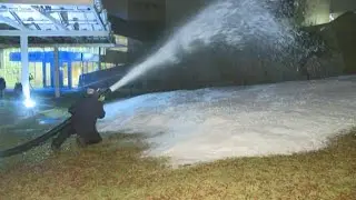 Heritage and Science Park in downtown Phoenix turned into Winter Wonderland