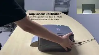 TSC TTP-244 Pro Printer - Printer Initialization  Gap Sensor Calibration