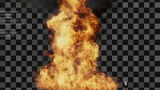 Large flame, very high detail, test