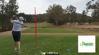 Playing the 8th at Federal, Canberra's best Par 3
