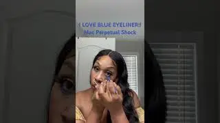 I finally found the perfect Blue eyeliner!!! @maccosmetics  Perpetual Shock! 💙