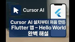 Cursor AI 설치부터 처음 만든 Flutter 앱 &ndash; Hello World 완벽 해설