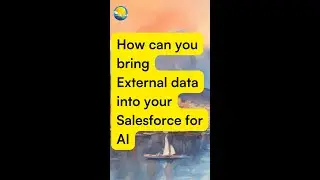 How can you securely bring external data to your Salesforce for AI?