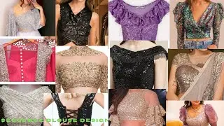 Beautiful Sequence Blouse Designs | Latest Party wear Sequence Saree Blouse Designs| #fashionstyle