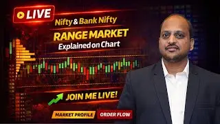 Nifty & Bank Nifty LIVE | Range Market Explained on Chart 08-01-2026  #livetrading Raj Gaikwad