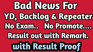 Bad News for YD, Backlog & Repeater Students | SPPU Result Exam-2020 |