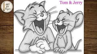 Beautiful Tom & Jerry Pencil Sketch | Chitras Easy Drawing (Step by Step Tutorial)
