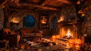 Whisper at Night inn with Fireplace 🔥  Medieval Tavern Music and Fantasy Ambience