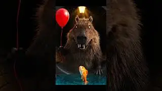 Pennywise Capybara 🎈 The Cutest Horror Ever!
