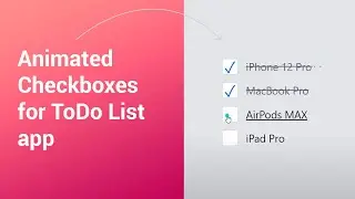 Amazing Animated Checkboxes for ToDo List app
