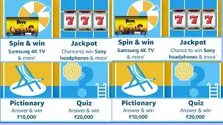 Amazon Jackpot Quiz Answer I Chance to Win Sony Headphones