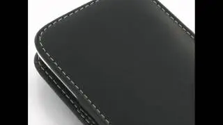 PDair Leather Case for Sharp SH837W - Vertical Pouch Type (Black)