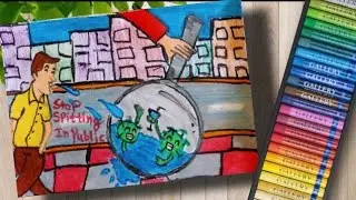 Coronavirus Drawing / Coronavirus Awareness poster / Easy Drawing on coronavirus Step By Step