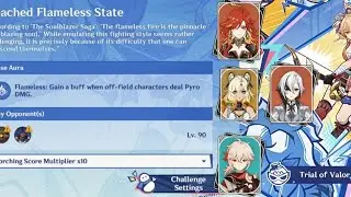 New 6.2 Genshin Combat Event (Luna III) | Trial of Valor ft. Arlecchino, Mavuika, Kazuha, & Xilonen 