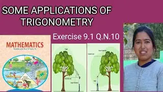 #Class 10, NCERT, Some Applications Of Trigonometry, Exercise 9.1, Q.N.10