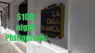 Luxury hotel in the Philippines 100$ a night. City of Vigan la casa Blanca