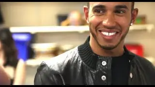 Lewis Hamilton at Lodge Park Academy