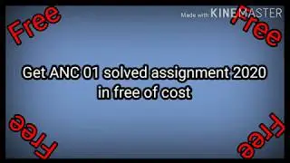 ANC 01 (hindi) solved assignment 2020