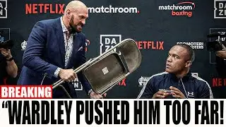 CHAOS ERUPTS! Tyson Fury SNAPS and THROWS CHAIR at Fabio Wardley