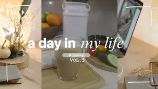 A day in my life diaries V3 Making Zaatar Bread, Slicing Veggies & Brewing Latte