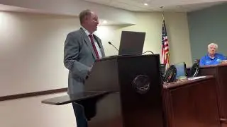 Rev  Paul Harsh speaks to the Lady Lake Commission