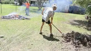 Pole Barn Clean Out Part 3 | Burning Scrap Wood for Wildlife Garden + Creepy Crawlers Up Close!