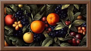 Gothic Fruits & Botanical Art | Leonardo da Vinci Inspired | 4K Frame TV Art
