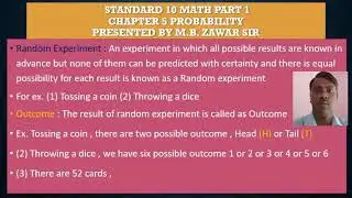 chapter 5 Probability presentation by M.B.Zawar sir