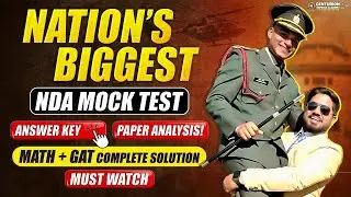 Nation's Biggest NDA Mock Test Discussion & Analysis + Answer Keys | Math + GAT | NDA MOCK TEST