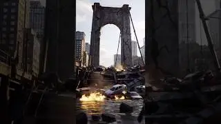 Catastrophic Bridge Collapse in Slow Motion &ndash; Ultra-Realistic 3D Disaster Animation!