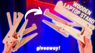 Megastro Duo-Lift: Wooden Laptop Stand Giveaway!🎁
