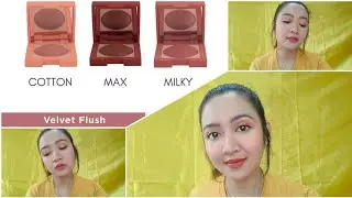 Detail cosmetics Velvet flush X Mae layug and Rei Germar swatches and try-on