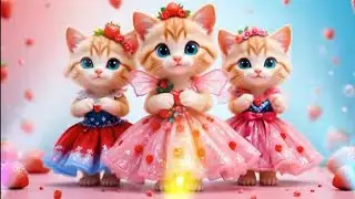 ✨“Cat Party Dance 🐱🎉 | Non-Stop Fun on the Dance Floor!”💙🐾🎀