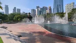 Fountain show in KLCC Park, Malaysia⛲ | Nour El Ein