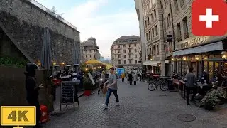 Geneva, Switzerland (Place Bourg-de-Four to Four Season Hotel) | Spring【4K】Canton de Genève, Suisse