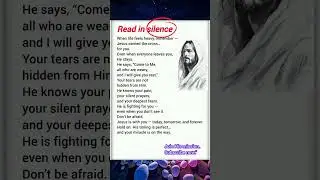today Jesus Christ message to you read in silence #bibleverse #jesusministry #bibleverse