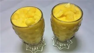 mango lassi Recipe   How to make mango lassi with mango pulp   mango lassi banane ka tarika