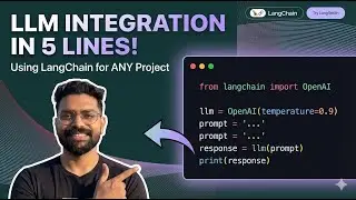 Integrate AI in Your App in 5 Lines of Code! (LangChain Tutorial)