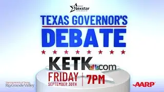Texas Governor&rsquo;s Debate | Friday, September 30 @ 7:00 PM on KETK