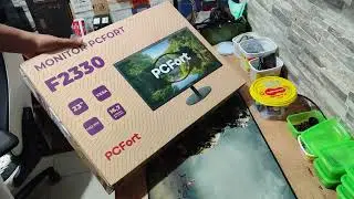 MONITOR PC FORT F2330 23,8 POLEGADAS - UNBOXING E PRIMEIRAS IMPRESS&Otilde;ES - COMPRADO NA KABUM