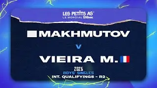 Les Petits As 2026 | Boys International Qualifications R2 | Mael MAKHMUTOV vs. Lucas VIEIRA MALLARD