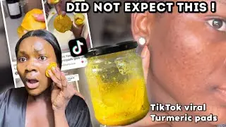I used the viral tiktok turmeric face pads for 7 days and this happened… #turmeric #turmericfacepad