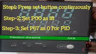Cautoni-swastik AK-6 How to set the PID Mode!!!!#tamil  #instrumentation #temprature 