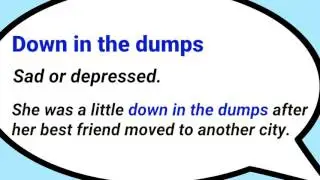 Down in the dumps