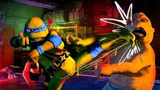 The Ninja Turtles KICK Gangsters in the Face! | Teenage Mutant Ninja Turtles: Mutant Mayhem | CLIP