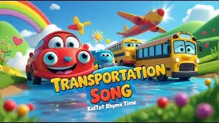 🎵 Learn Vehicles with Fun | Transportation Rhyme for Kids 🚌✈️🚂🚢