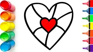 How to Draw a Colorful Heart | Easy Step by Step Tutorial